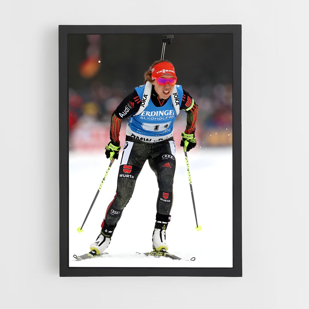 Poster Ski de Compétition – affiche Biathlon (vue 2)